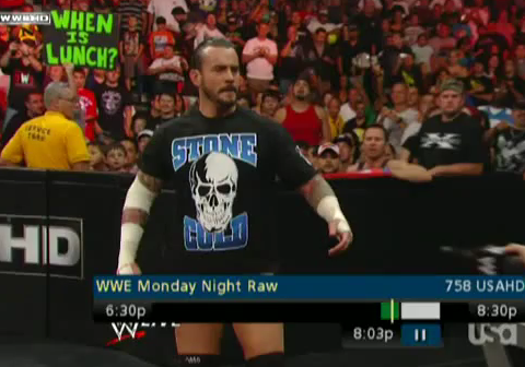 CM Punk Shoot On RAW (анг)